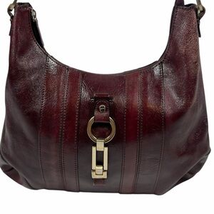 Etienne Aigner Deep Burgundy Shoulder Bag